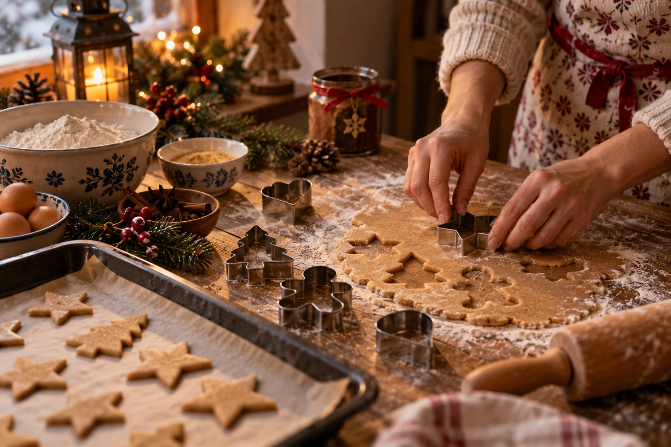 Keksebacken am Adventmarkt